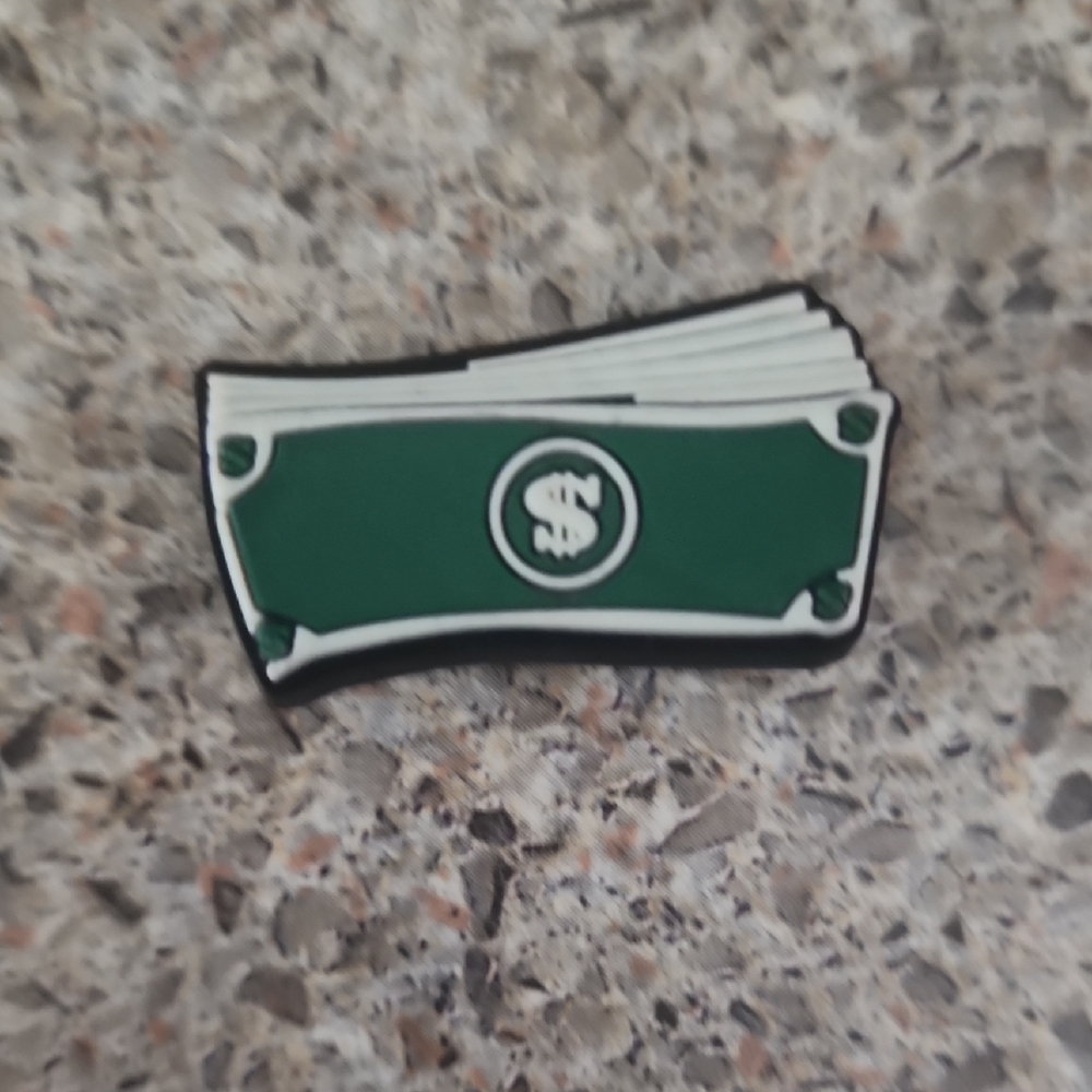 Jibbitz Green Money Charm